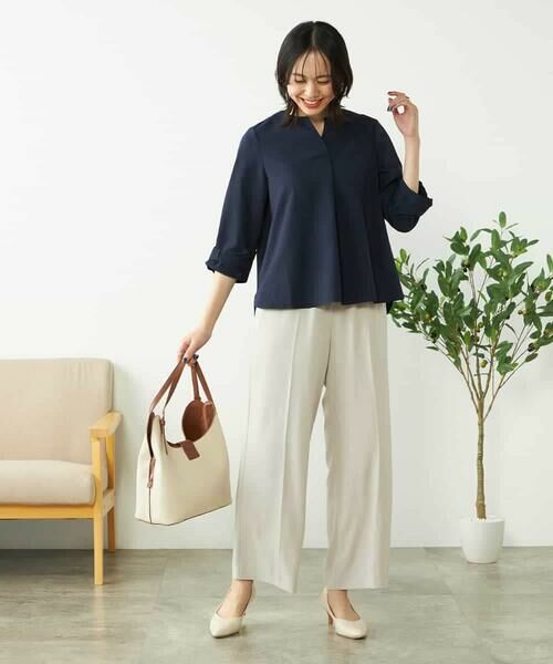 a.v.v / アー・ヴェ・ヴェ シャツ・ブラウス | 【洗える/イージーケア/吸水速乾/UVカット】袖リボンサッカーブラウス【セットアップ対応】 | 詳細11