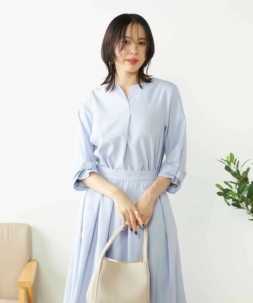 a.v.v / アー・ヴェ・ヴェ シャツ・ブラウス | 【洗える/イージーケア/吸水速乾/UVカット】袖リボンサッカーブラウス【セットアップ対応】 | 詳細13