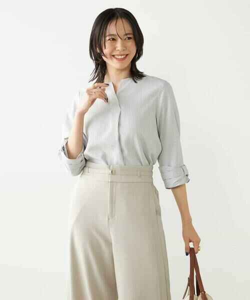 a.v.v / アー・ヴェ・ヴェ シャツ・ブラウス | 【洗える/イージーケア/吸水速乾/UVカット】袖リボンサッカーブラウス【セットアップ対応】 | 詳細20