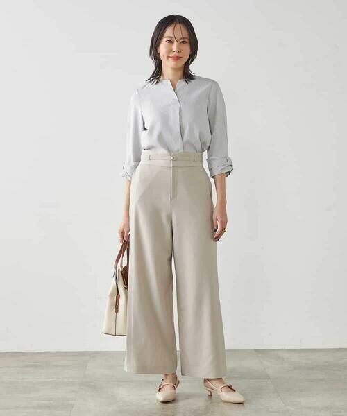 a.v.v / アー・ヴェ・ヴェ シャツ・ブラウス | 【洗える/イージーケア/吸水速乾/UVカット】袖リボンサッカーブラウス【セットアップ対応】 | 詳細21