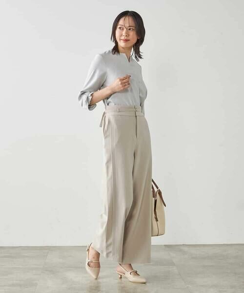 a.v.v / アー・ヴェ・ヴェ シャツ・ブラウス | 【洗える/イージーケア/吸水速乾/UVカット】袖リボンサッカーブラウス【セットアップ対応】 | 詳細24