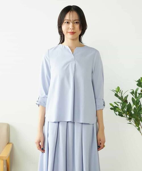 a.v.v / アー・ヴェ・ヴェ シャツ・ブラウス | 【洗える/イージーケア/吸水速乾/UVカット】袖リボンサッカーブラウス【セットアップ対応】 | 詳細28