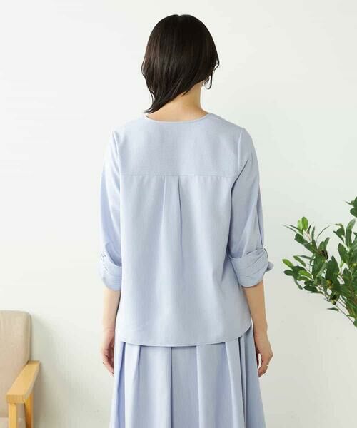 a.v.v / アー・ヴェ・ヴェ シャツ・ブラウス | 【洗える/イージーケア/吸水速乾/UVカット】袖リボンサッカーブラウス【セットアップ対応】 | 詳細30