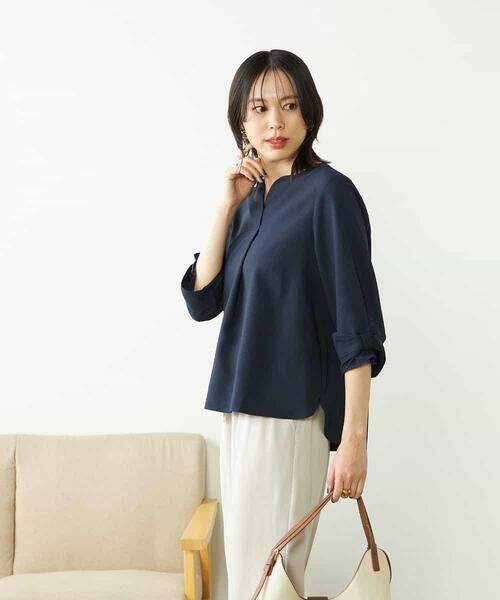 a.v.v / アー・ヴェ・ヴェ シャツ・ブラウス | 【洗える/イージーケア/吸水速乾/UVカット】袖リボンサッカーブラウス【セットアップ対応】 | 詳細6