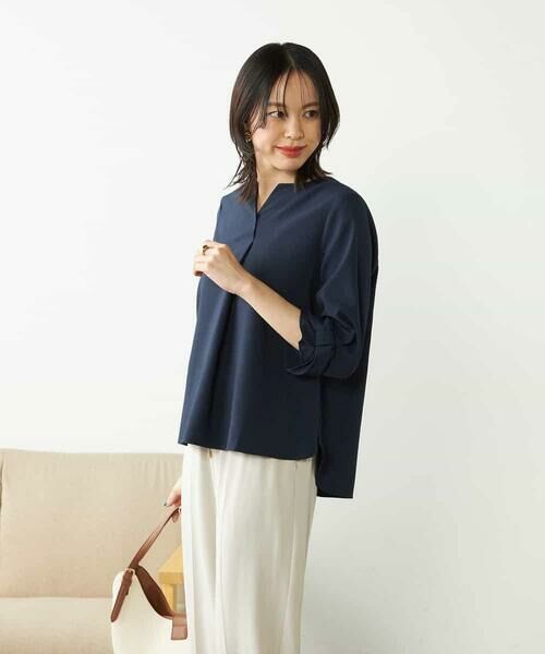 a.v.v / アー・ヴェ・ヴェ シャツ・ブラウス | 【洗える/イージーケア/吸水速乾/UVカット】袖リボンサッカーブラウス【セットアップ対応】 | 詳細7