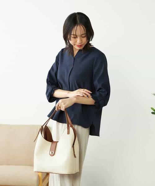 a.v.v / アー・ヴェ・ヴェ シャツ・ブラウス | 【洗える/イージーケア/吸水速乾/UVカット】袖リボンサッカーブラウス【セットアップ対応】 | 詳細8