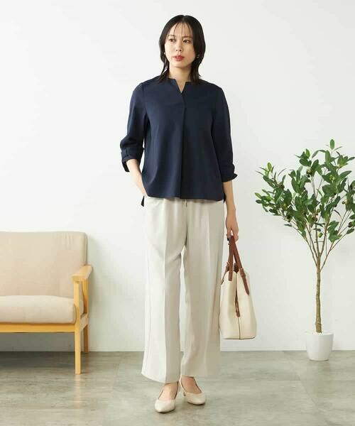 a.v.v / アー・ヴェ・ヴェ シャツ・ブラウス | 【洗える/イージーケア/吸水速乾/UVカット】袖リボンサッカーブラウス【セットアップ対応】 | 詳細9