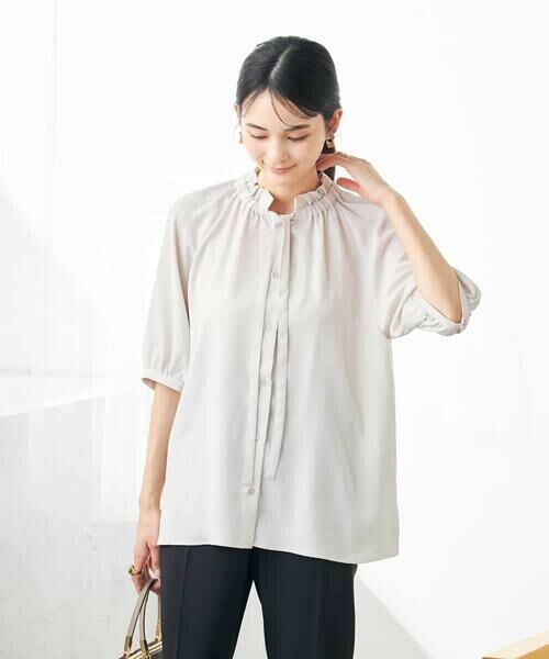 a.v.v / アー・ヴェ・ヴェ シャツ・ブラウス | フリルネックボウタイブラウス | 詳細12