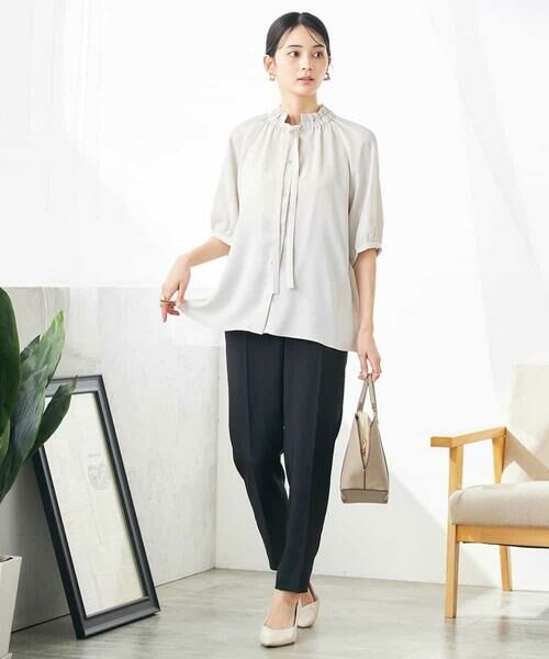 a.v.v / アー・ヴェ・ヴェ シャツ・ブラウス | フリルネックボウタイブラウス | 詳細13