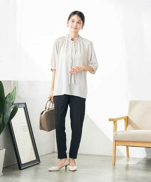 a.v.v / アー・ヴェ・ヴェ シャツ・ブラウス | フリルネックボウタイブラウス | 詳細15