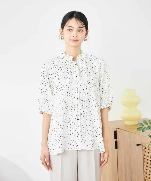 a.v.v / アー・ヴェ・ヴェ シャツ・ブラウス | フリルネックボウタイブラウス | 詳細16