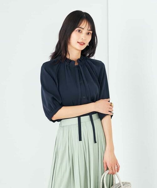 a.v.v / アー・ヴェ・ヴェ シャツ・ブラウス | フリルネックボウタイブラウス | 詳細2