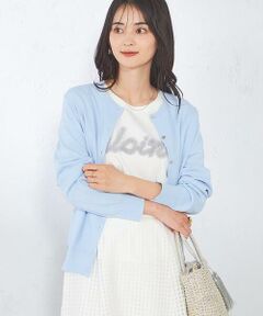 a.v.v / アー・ヴェ・ヴェ カーディガン・ボレロ | 【接触冷感/UVカット/洗える】クルーネック美ラクるサマーカーディガン