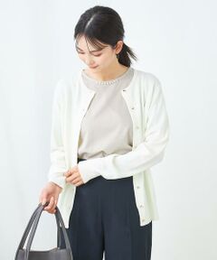 UVカットボレロ　ブラウン ロサブラン ボレロ カーディガン uvカット 接触冷感 レディース
