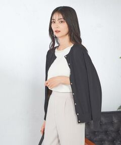 a.v.v / アー・ヴェ・ヴェ カーディガン・ボレロ | 【接触冷感/UVカット/洗える】クルーネック美ラクるサマーカーディガン