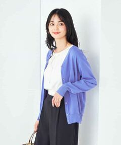 a.v.v / アー・ヴェ・ヴェ カーディガン・ボレロ | 【接触冷感/UVカット/洗える】Vネック美ラクるサマーカーディガン