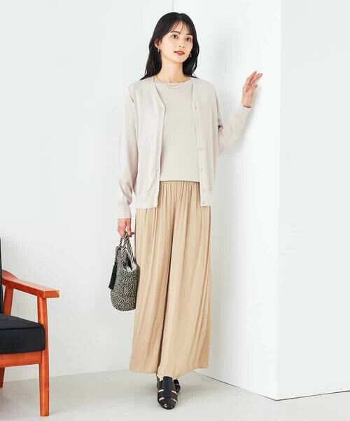 a.v.v / アー・ヴェ・ヴェ カーディガン・ボレロ | 【接触冷感/UVカット/洗える】Vネック美ラクるサマーカーディガン | 詳細12