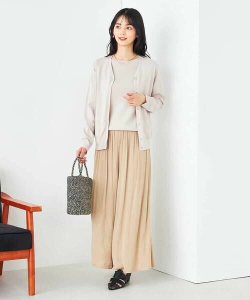 a.v.v / アー・ヴェ・ヴェ カーディガン・ボレロ | 【接触冷感/UVカット/洗える】Vネック美ラクるサマーカーディガン | 詳細13