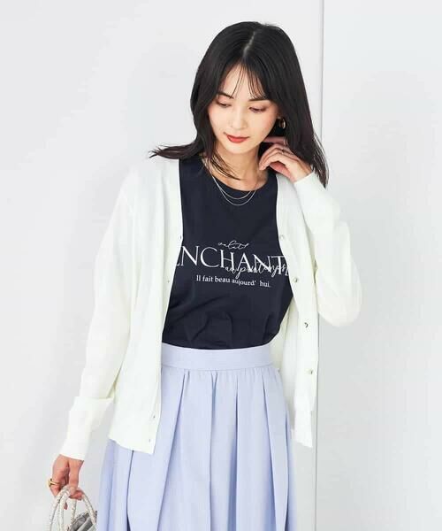 a.v.v / アー・ヴェ・ヴェ カーディガン・ボレロ | 【接触冷感/UVカット/洗える】Vネック美ラクるサマーカーディガン | 詳細16