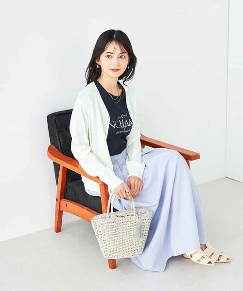 a.v.v / アー・ヴェ・ヴェ カーディガン・ボレロ | 【接触冷感/UVカット/洗える】Vネック美ラクるサマーカーディガン | 詳細27