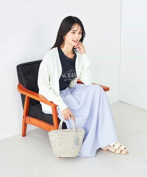 a.v.v / アー・ヴェ・ヴェ カーディガン・ボレロ | 【接触冷感/UVカット/洗える】Vネック美ラクるサマーカーディガン | 詳細28