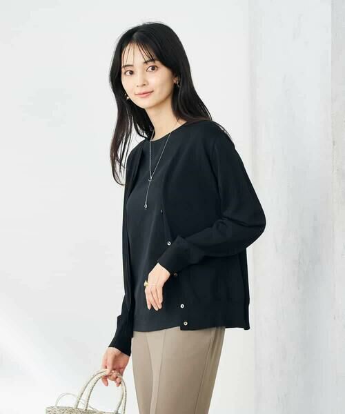 ky72【超美品】LEONARDFASHION Vネックサマーカーディガン LL ky72【超美品】LEONARDFASHION Vネックサマーカーディガン LL