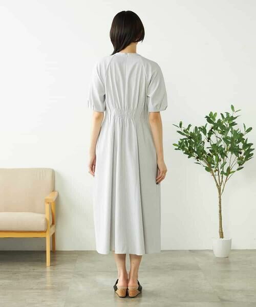 a.v.v / アー・ヴェ・ヴェ ロング・マキシ丈ワンピース | 【洗える/イージーケア/吸水速乾/UVカット】ウエストタックサッカーワンピース | 詳細16