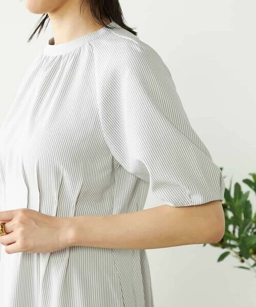 a.v.v / アー・ヴェ・ヴェ ロング・マキシ丈ワンピース | 【洗える/イージーケア/吸水速乾/UVカット】ウエストタックサッカーワンピース | 詳細18