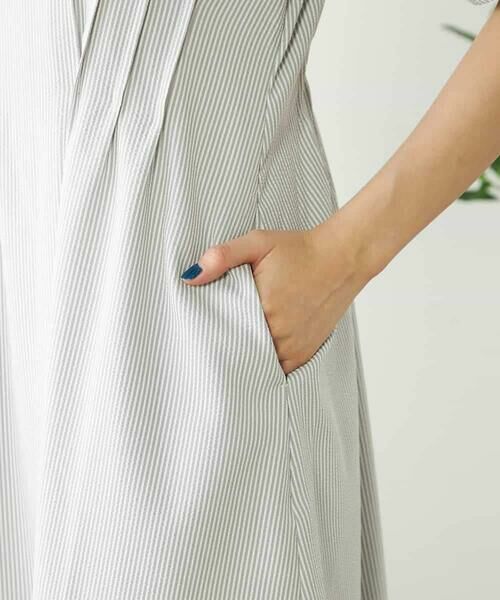 a.v.v / アー・ヴェ・ヴェ ロング・マキシ丈ワンピース | 【洗える/イージーケア/吸水速乾/UVカット】ウエストタックサッカーワンピース | 詳細19