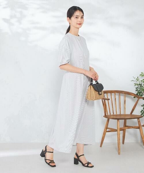 a.v.v / アー・ヴェ・ヴェ ロング・マキシ丈ワンピース | 【洗える/イージーケア/吸水速乾/UVカット】ウエストタックサッカーワンピース | 詳細6