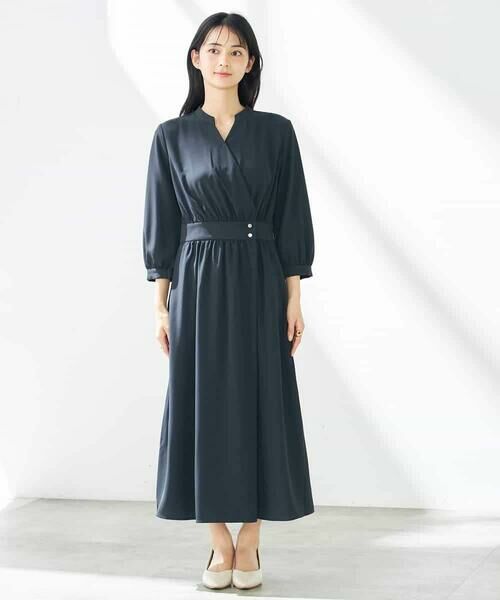 セール】 カシュクールワンピース （ロング・マキシ丈ワンピース