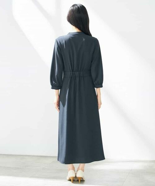 DOUBLE STANDARD CLOTHING　カシュクールワンピース　七分袖 DOUBLE STANDARD CLOTHING カシュクールワンピース 七分袖