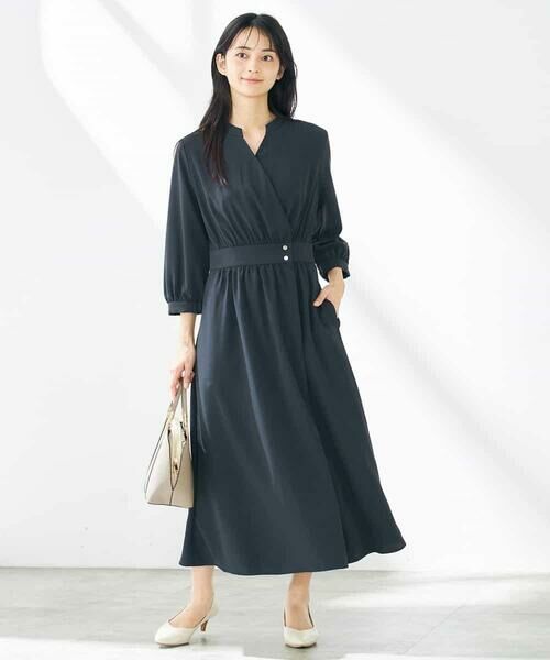 a.v.v/アー・ヴェ・ヴェ カシュクールワンピース ネイビー XS a.v.v/アー・ヴェ・ヴェ カシュクールワンピース ネイビー XS