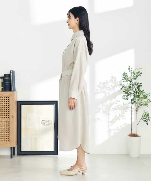 a.v.v / アー・ヴェ・ヴェ ロング・マキシ丈ワンピース | 【2WAY】ベルト付きシャツワンピース | 詳細13