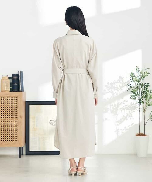 a.v.v / アー・ヴェ・ヴェ ロング・マキシ丈ワンピース | 【2WAY】ベルト付きシャツワンピース | 詳細14