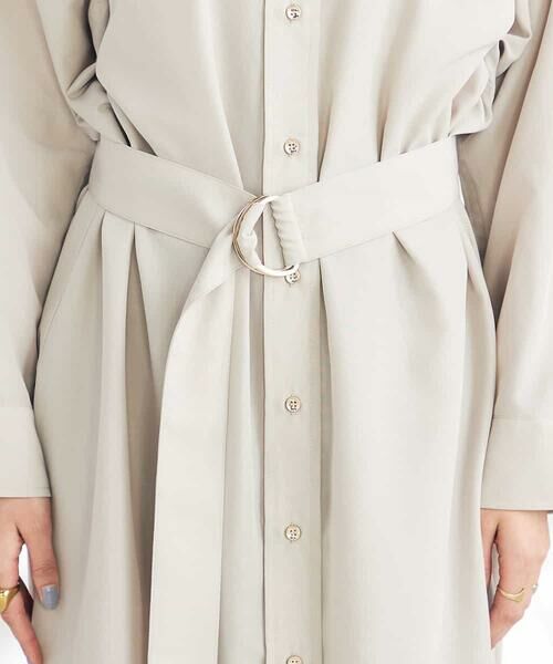 a.v.v / アー・ヴェ・ヴェ ロング・マキシ丈ワンピース | 【2WAY】ベルト付きシャツワンピース | 詳細16