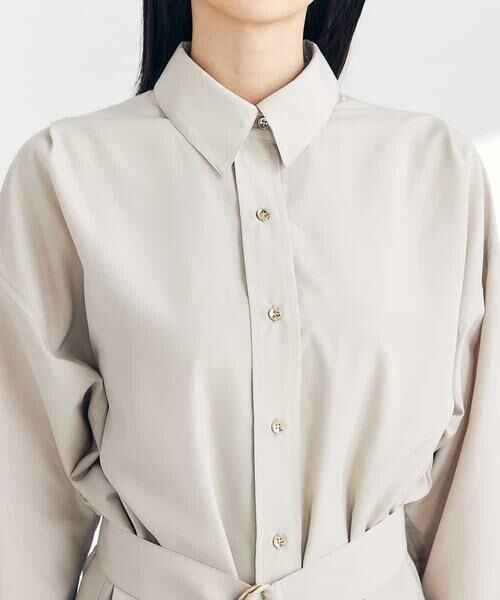 a.v.v / アー・ヴェ・ヴェ ロング・マキシ丈ワンピース | 【2WAY】ベルト付きシャツワンピース | 詳細17