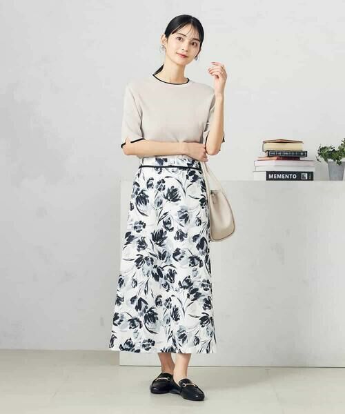 a.v.v / アー・ヴェ・ヴェ ニット・セーター | 【接触冷感/UVカット/洗える】クルーネックハーフスリーブ美ラクるサマーニット | 詳細11