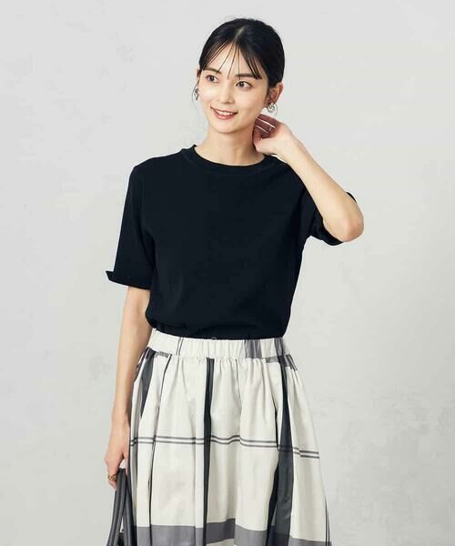 a.v.v / アー・ヴェ・ヴェ ニット・セーター | 【接触冷感/UVカット/洗える】クルーネックハーフスリーブ美ラクるサマーニット | 詳細17