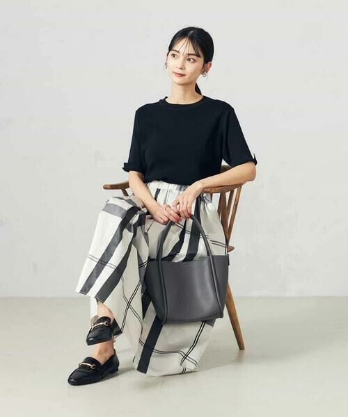 a.v.v / アー・ヴェ・ヴェ ニット・セーター | 【接触冷感/UVカット/洗える】クルーネックハーフスリーブ美ラクるサマーニット | 詳細18