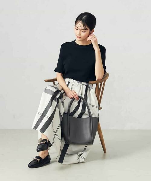 a.v.v / アー・ヴェ・ヴェ ニット・セーター | 【接触冷感/UVカット/洗える】クルーネックハーフスリーブ美ラクるサマーニット | 詳細19