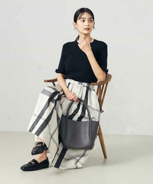 a.v.v / アー・ヴェ・ヴェ ニット・セーター | 【接触冷感/UVカット/洗える】クルーネックハーフスリーブ美ラクるサマーニット | 詳細20