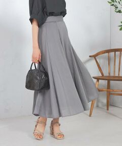 a.v.v / アー・ヴェ・ヴェ ロング・マキシ丈スカート | 【洗える/イージーケア/接触冷感/毛玉になりにくい】シアーフレアスカート