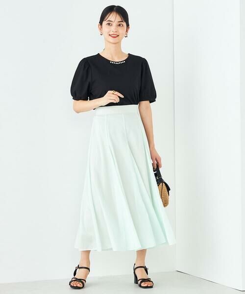 a.v.v / アー・ヴェ・ヴェ ロング・マキシ丈スカート | 【洗える/イージーケア/接触冷感/毛玉になりにくい】シアーフレアスカート | 詳細11