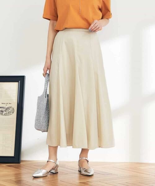 a.v.v / アー・ヴェ・ヴェ ロング・マキシ丈スカート | 【洗える/イージーケア/接触冷感/毛玉になりにくい】シアーフレアスカート | 詳細13