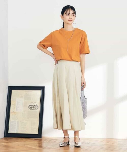 a.v.v / アー・ヴェ・ヴェ ロング・マキシ丈スカート | 【洗える/イージーケア/接触冷感/毛玉になりにくい】シアーフレアスカート | 詳細16