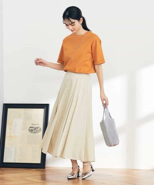 a.v.v / アー・ヴェ・ヴェ ロング・マキシ丈スカート | 【洗える/イージーケア/接触冷感/毛玉になりにくい】シアーフレアスカート | 詳細17