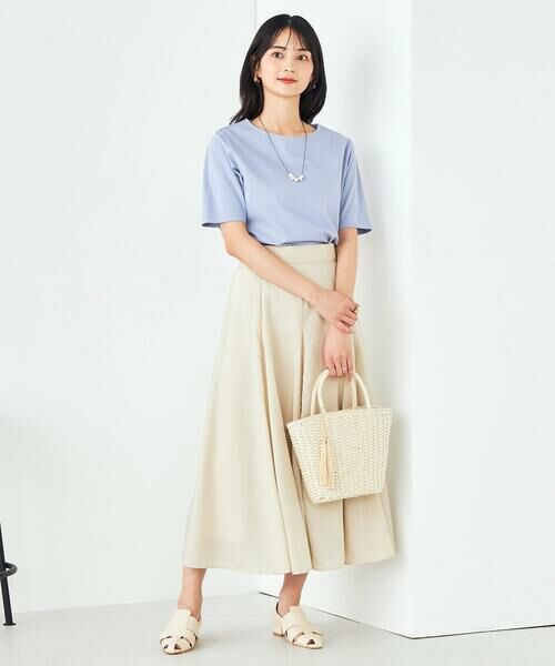 a.v.v / アー・ヴェ・ヴェ ロング・マキシ丈スカート | 【洗える/イージーケア/接触冷感/毛玉になりにくい】シアーフレアスカート | 詳細19