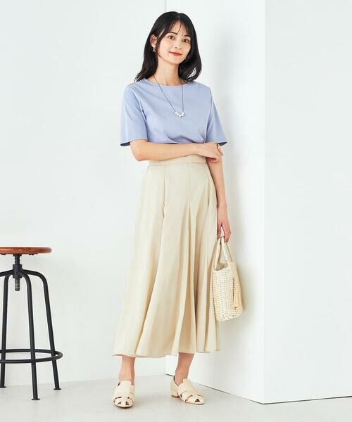 a.v.v / アー・ヴェ・ヴェ ロング・マキシ丈スカート | 【洗える/イージーケア/接触冷感/毛玉になりにくい】シアーフレアスカート | 詳細20