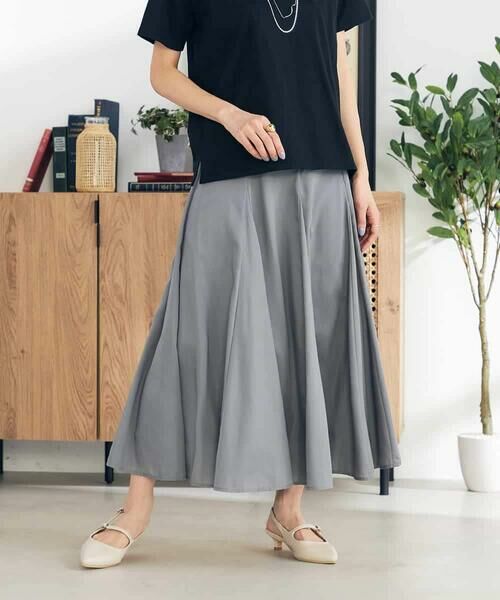 a.v.v / アー・ヴェ・ヴェ ロング・マキシ丈スカート | 【洗える/イージーケア/接触冷感/毛玉になりにくい】シアーフレアスカート | 詳細22